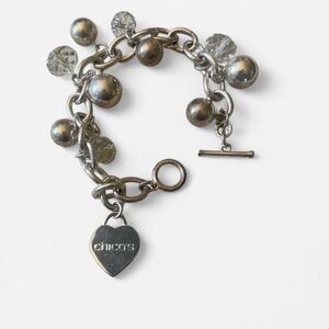 Chico's Metallic Charm Bracelet